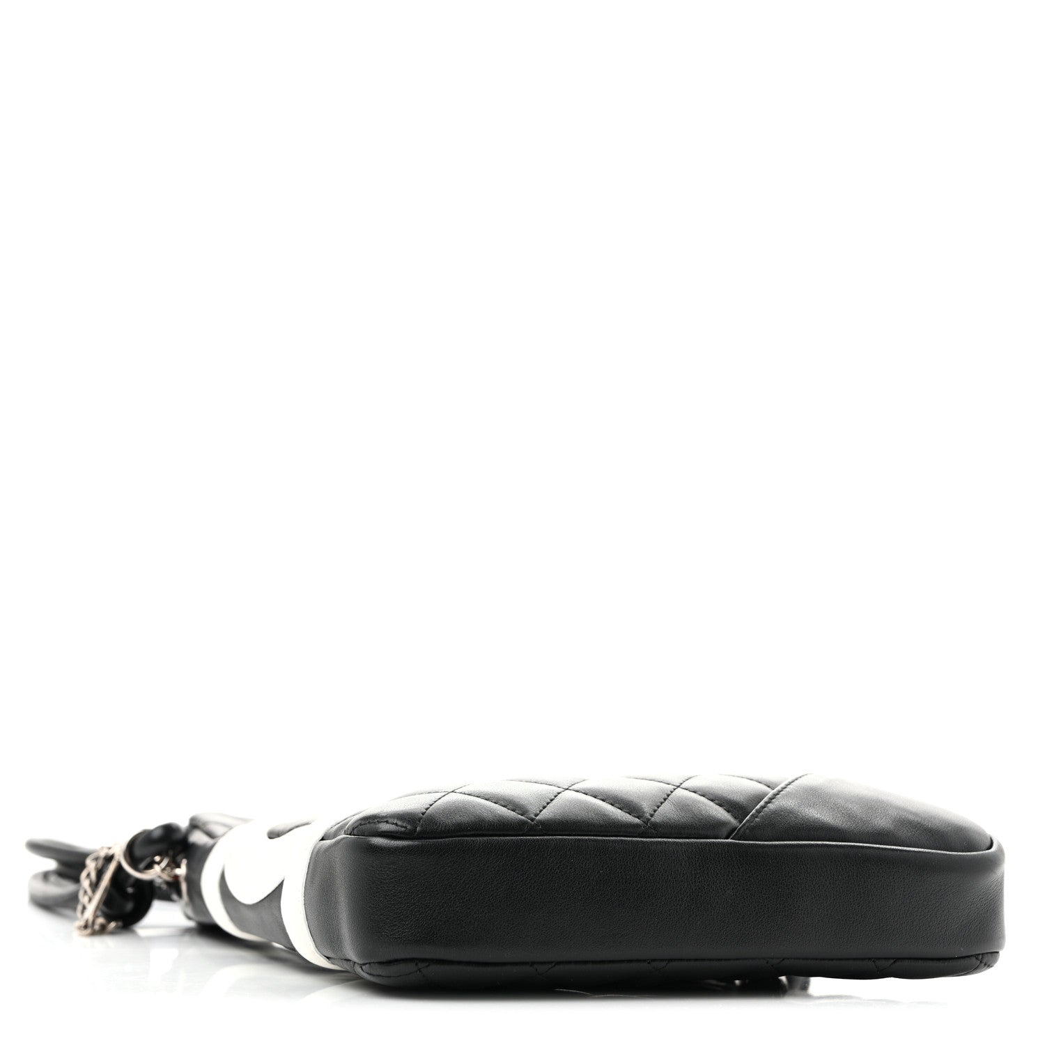 Chanel Calfskin Quilted Medium Cambon Messenger Black White 4 of 15