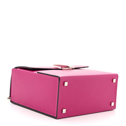 Hermes Madame Calfskin Cinhetic Boxy Top Handle Bag Rose Pourpre 4 of 10