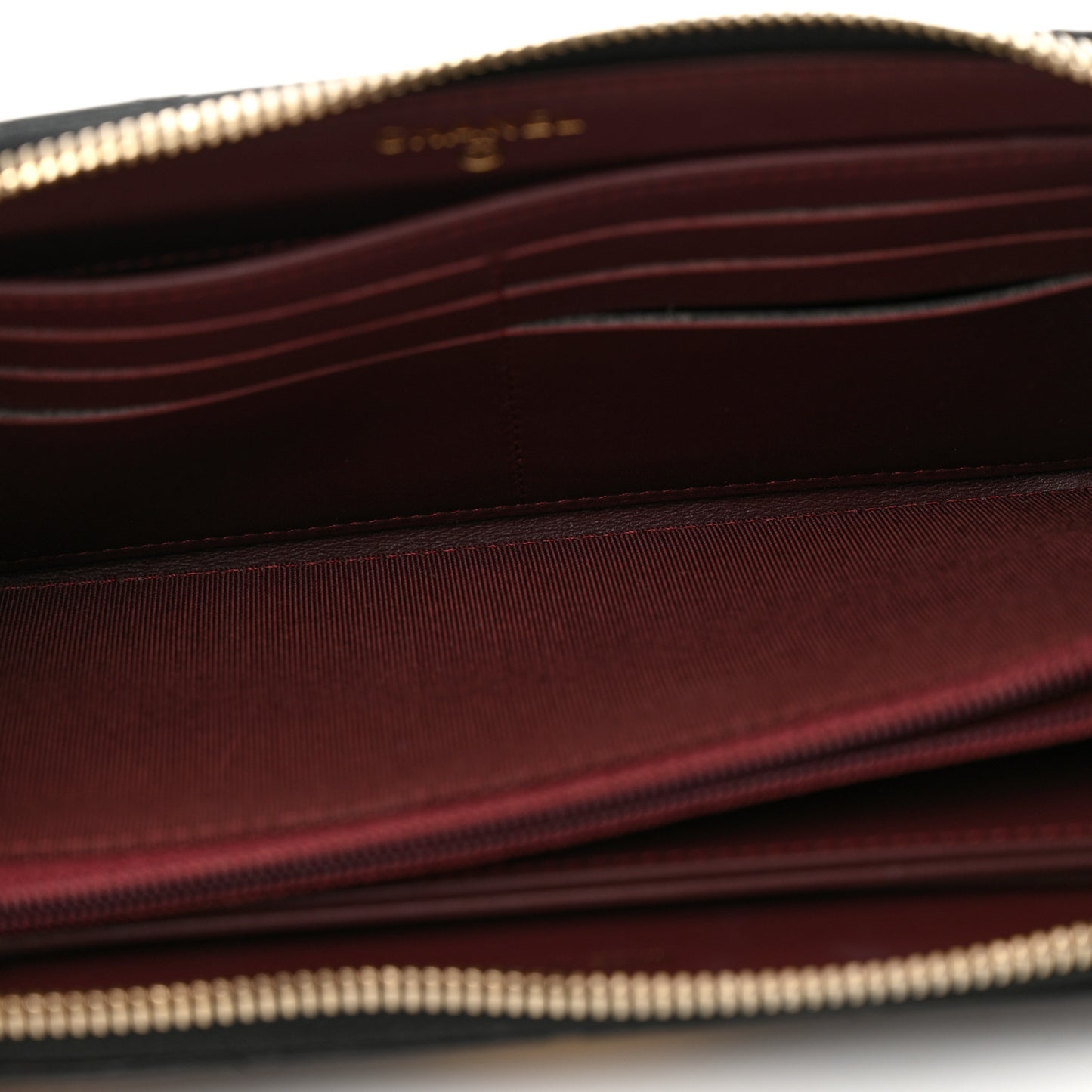 Aged Calfskin Quilted Lucky Charms 2.55 Reissue Zip Around Wallet Black
