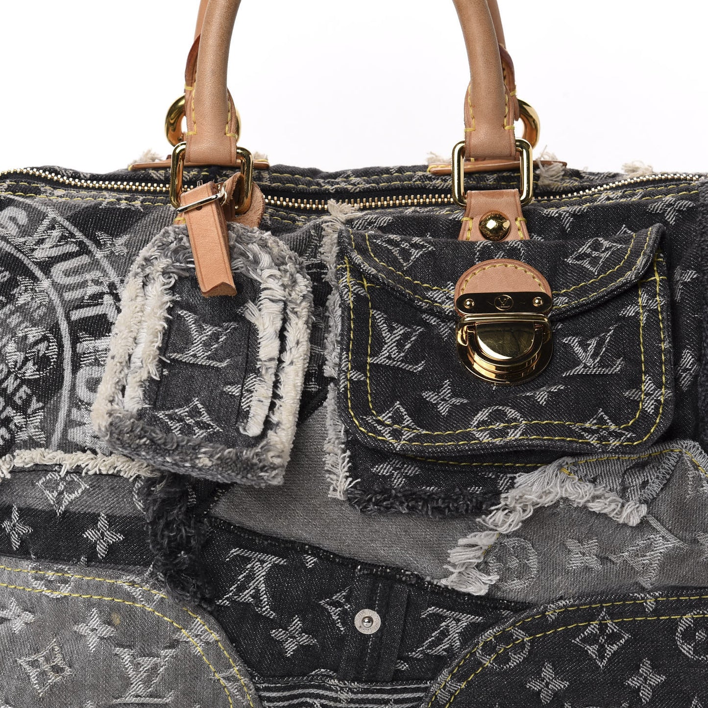 Denim Patchwork Speedy 30 Grey