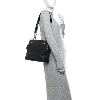 Chanel Caviar CC Shoulder Bag Black 2 of 11
