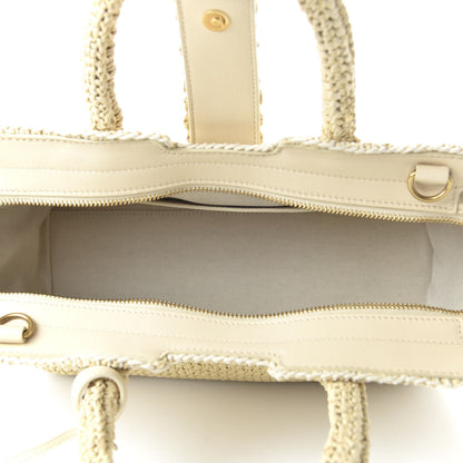 Saint Laurent Raffia Baby Monogram Downtown Cabas Naturale 6 of 10