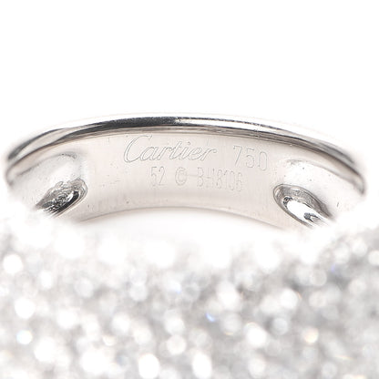 Cartier 18K White Gold Diamond Nouvelle Vague Dome Ring 52 6 4 of 4