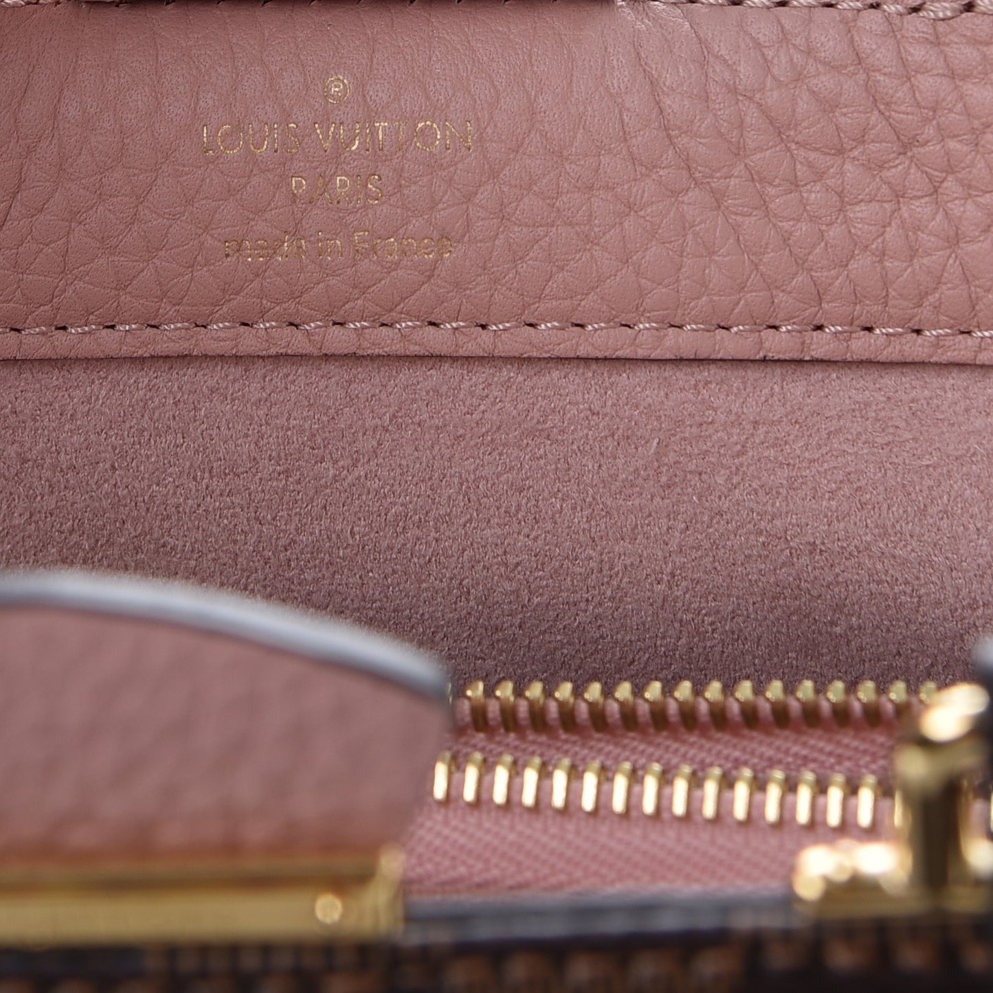 Damier Ebene Cuir Taurillon Brittany Magnolia