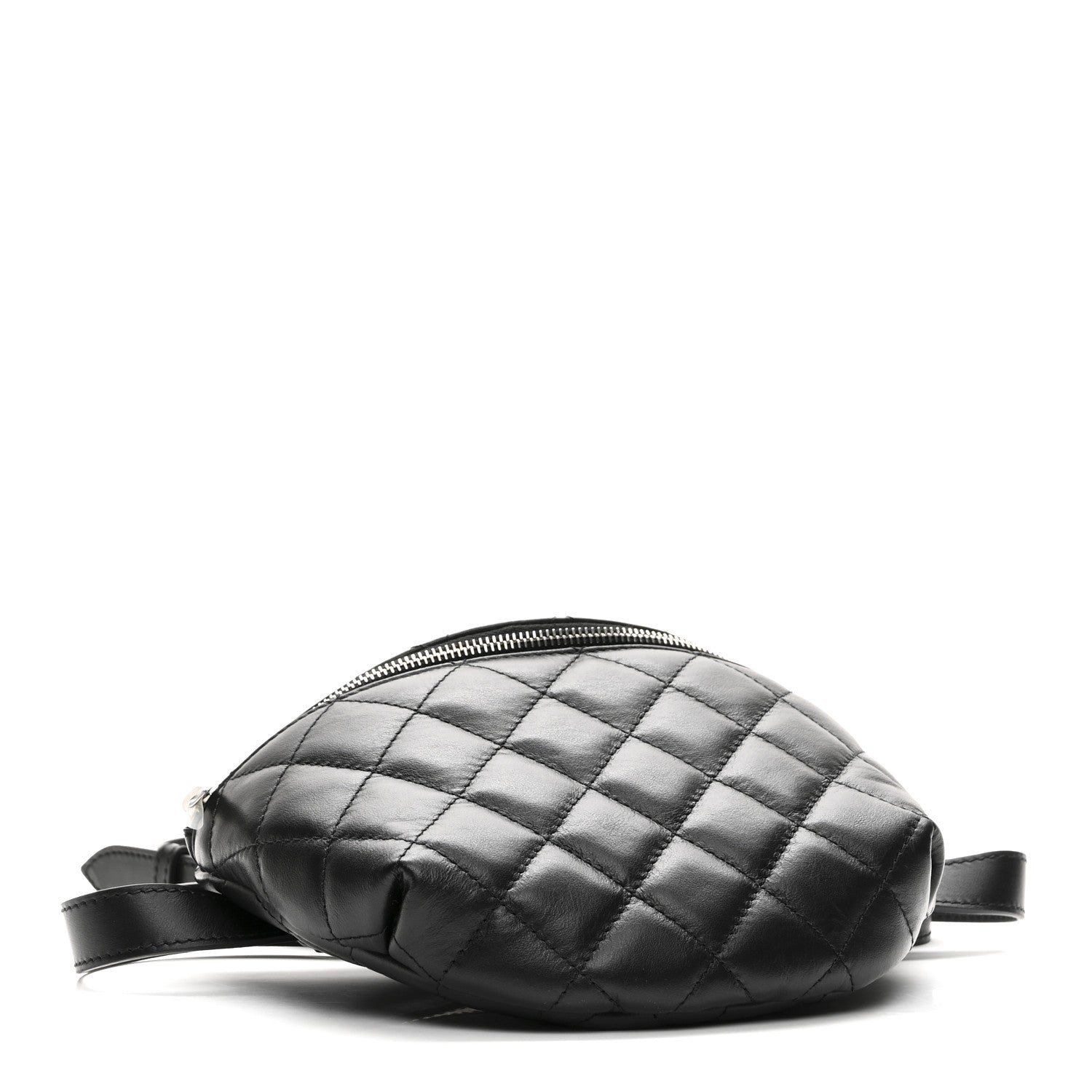 Chanel Calfskin Quilted Waist Belt Bag Black 4 of 10
