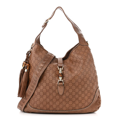 Gucci Guccissima Large New Jackie Hobo Light Brown 1 of 12