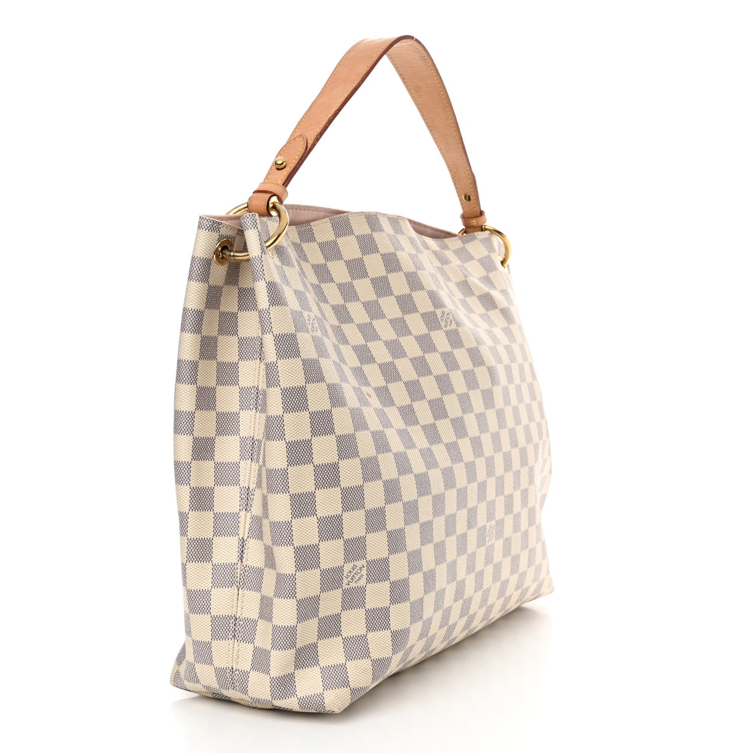 Louis Vuitton Damier Azur Graceful MM Rose Ballerine 3 of 14