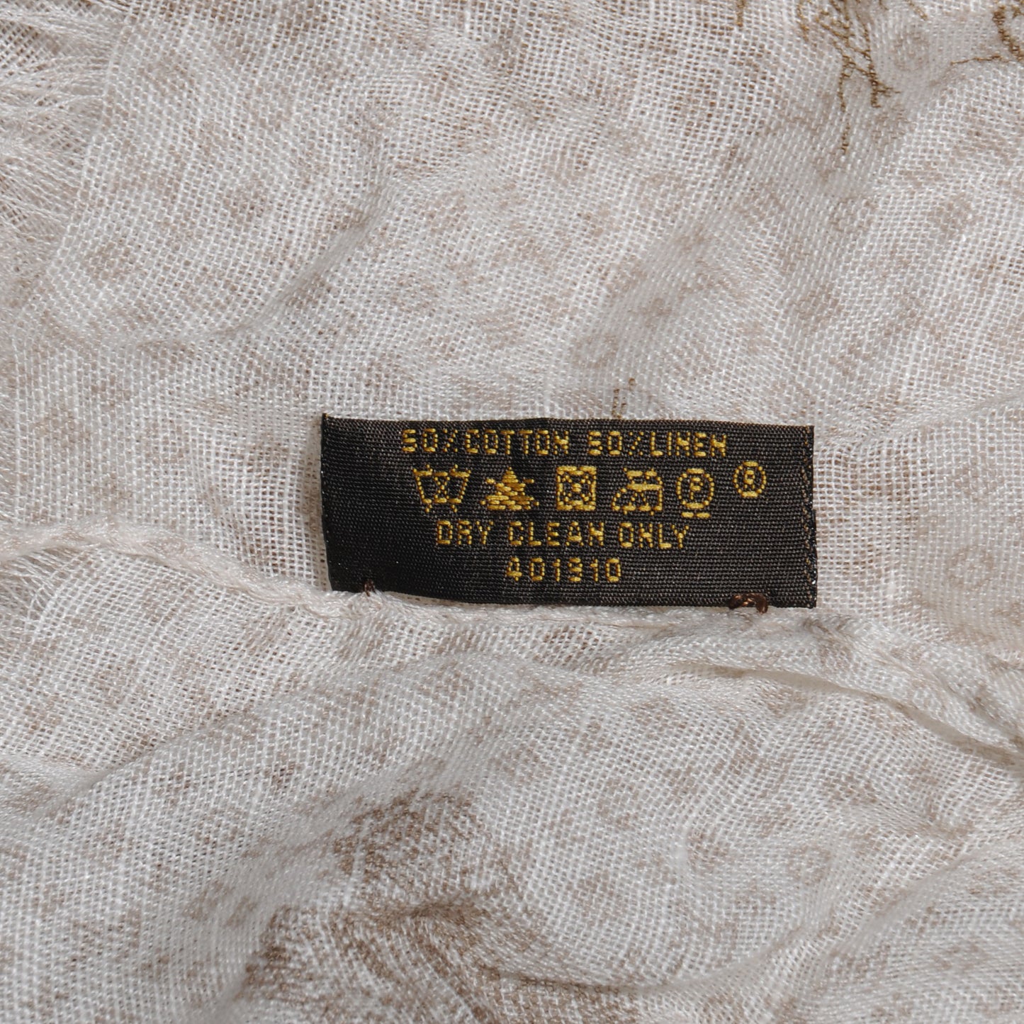 Cotton Linen Toile Etole De Louis Pareo Beige