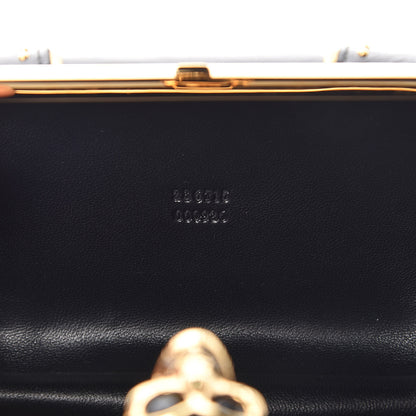Alexander McQueen Nappa Studded Skull Box Clutch Black 7 of 7