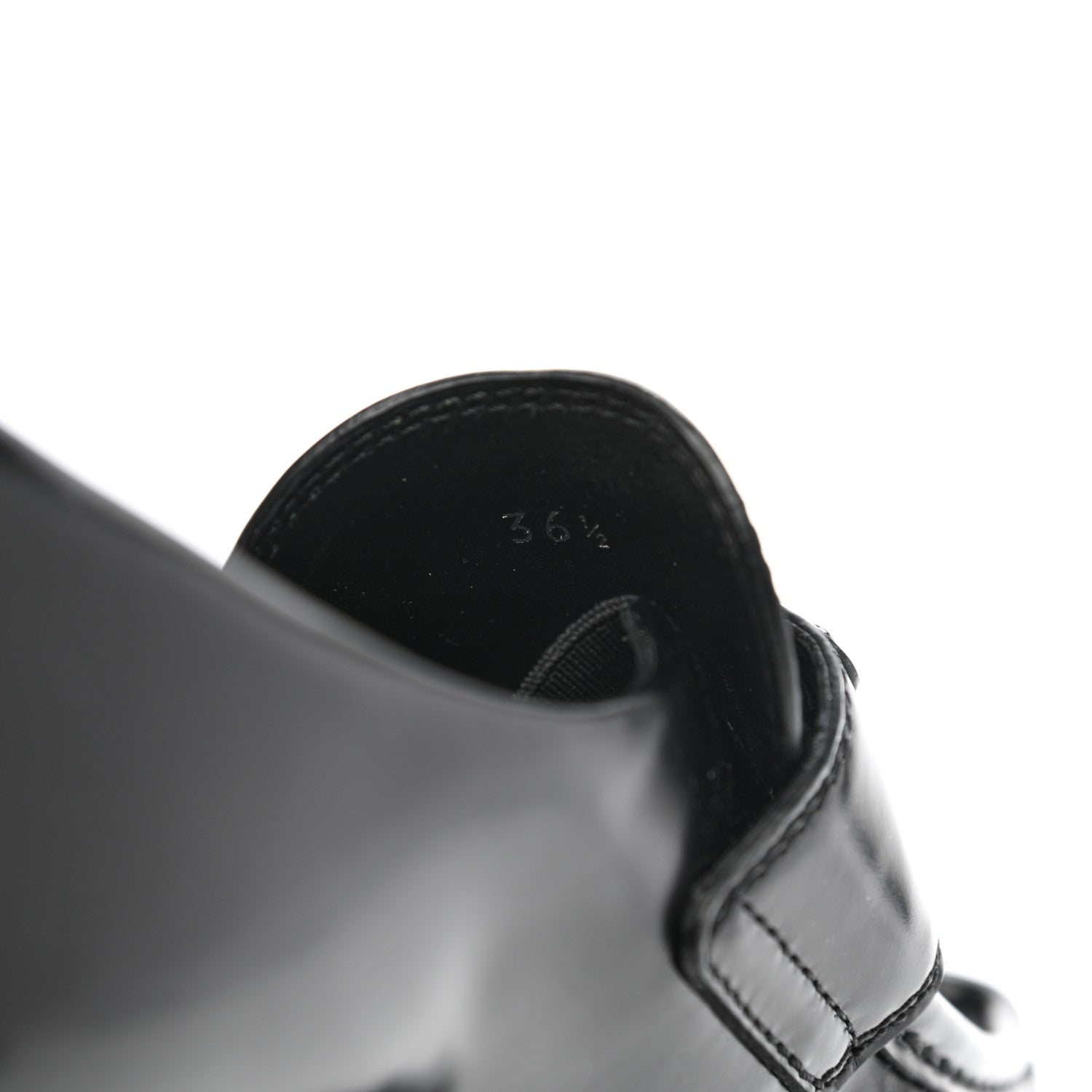 Prada Spazzolato Triangle Logo Monolith Pointy 55mm Loafers 36.5 Black 8 of 9