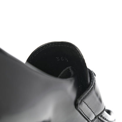 Prada Spazzolato Triangle Logo Monolith Pointy 55mm Loafers 36.5 Black 8 of 9