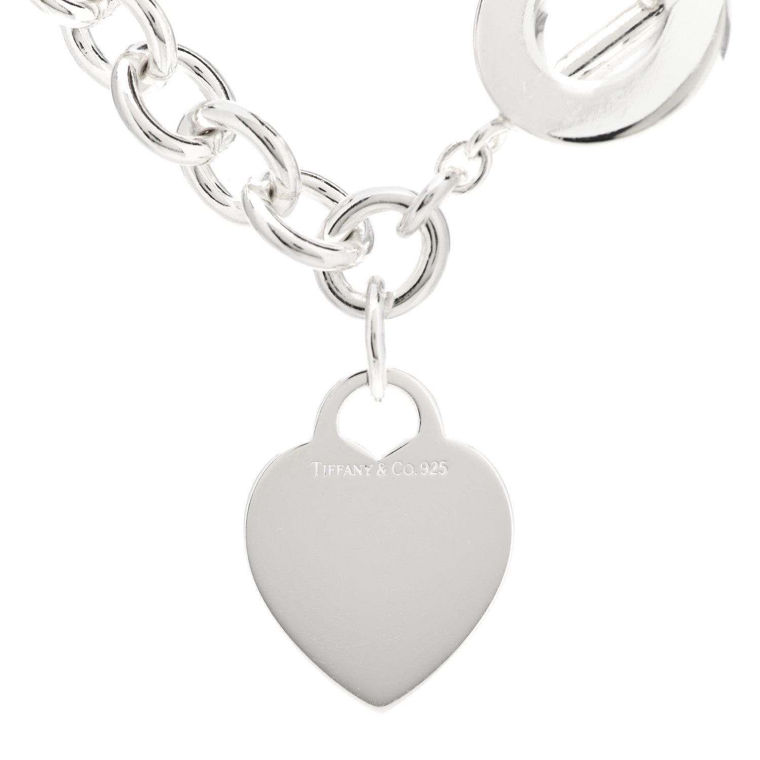 Tiffany Sterling Silver Heart Tag Toggle Necklace 4 of 4