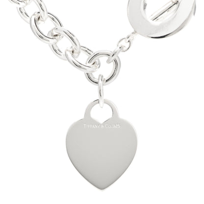 Tiffany Sterling Silver Heart Tag Toggle Necklace 4 of 4