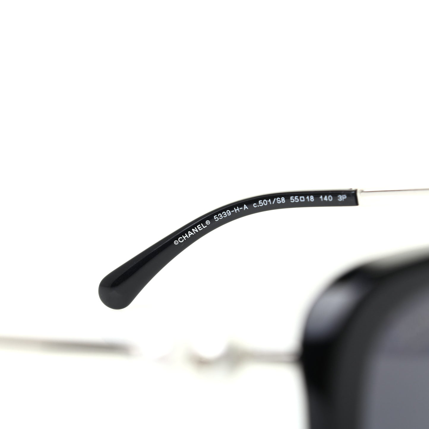 Acetate Pearl Polarized Sunglasses 5339-H Black
