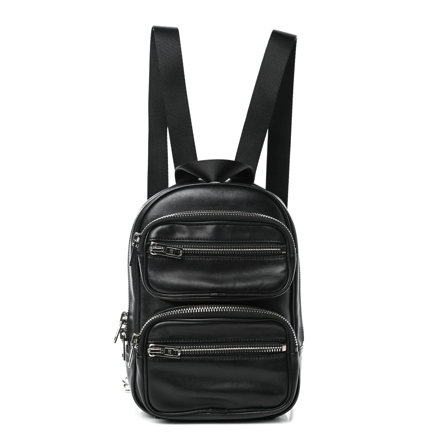 Alexander Wang Lambskin Double Zip Backpack Black 1 of 9