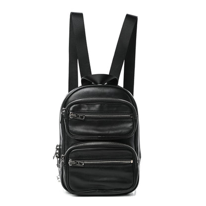 Alexander Wang Lambskin Double Zip Backpack Black 1 of 9