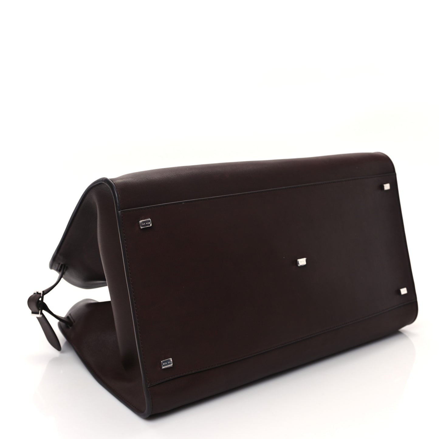 Polished Saddle Calfskin Soft Margaux 17 Dark Brown