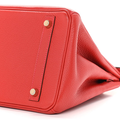 Hermes Togo Birkin 30 Rouge Casaque 9 of 12