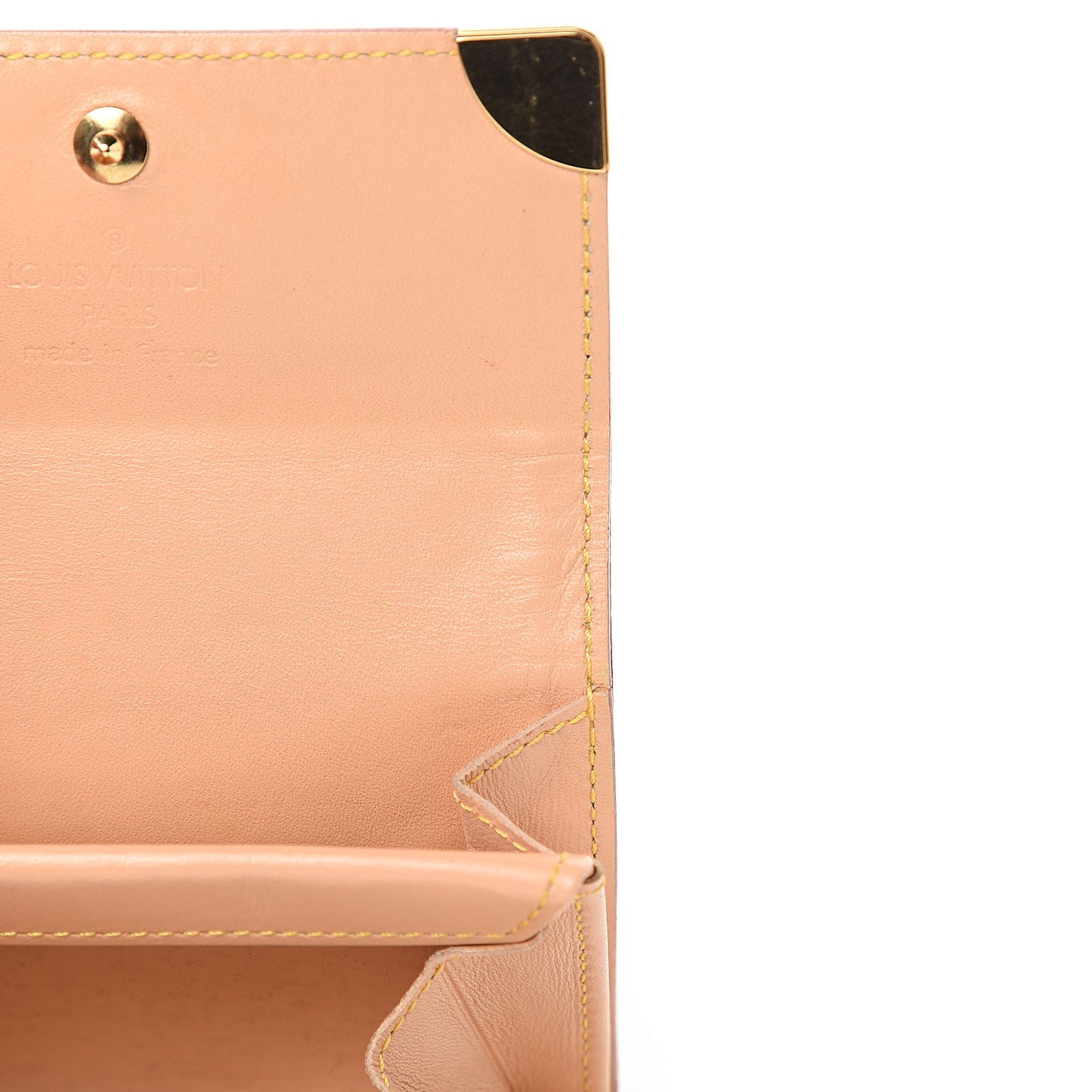 Monogram Cherry Blossom Porte-Monnaie Plat Coin Purse Brown