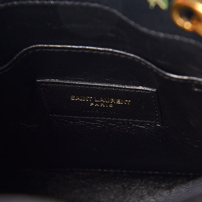 Saint Laurent Calfskin Prairie Printed Nano Sac De Jour Black 6 of 8