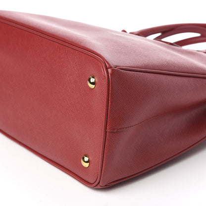 Prada Saffiano Lux Medium Tote Fuoco 10 of 11