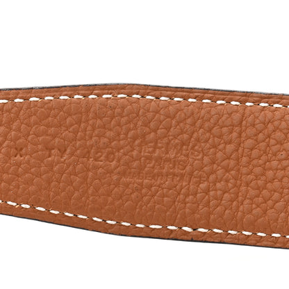 Hermes Box Togo So Black 32mm H Belt 95 Black Gold 5 of 6