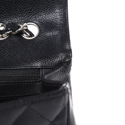 Chanel Caviar Quilted Jumbo Single Flap Black 10 of 12