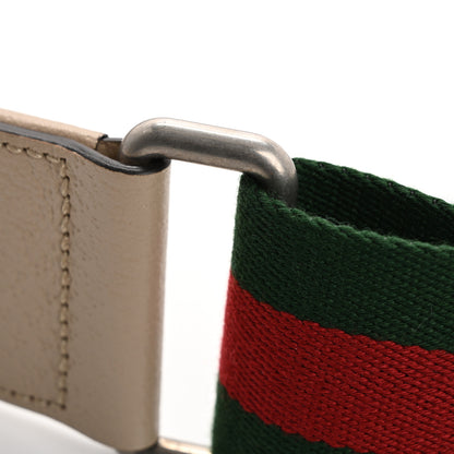 Gucci Canvas Web Studded Shoulder Strap Green Red 4 of 5