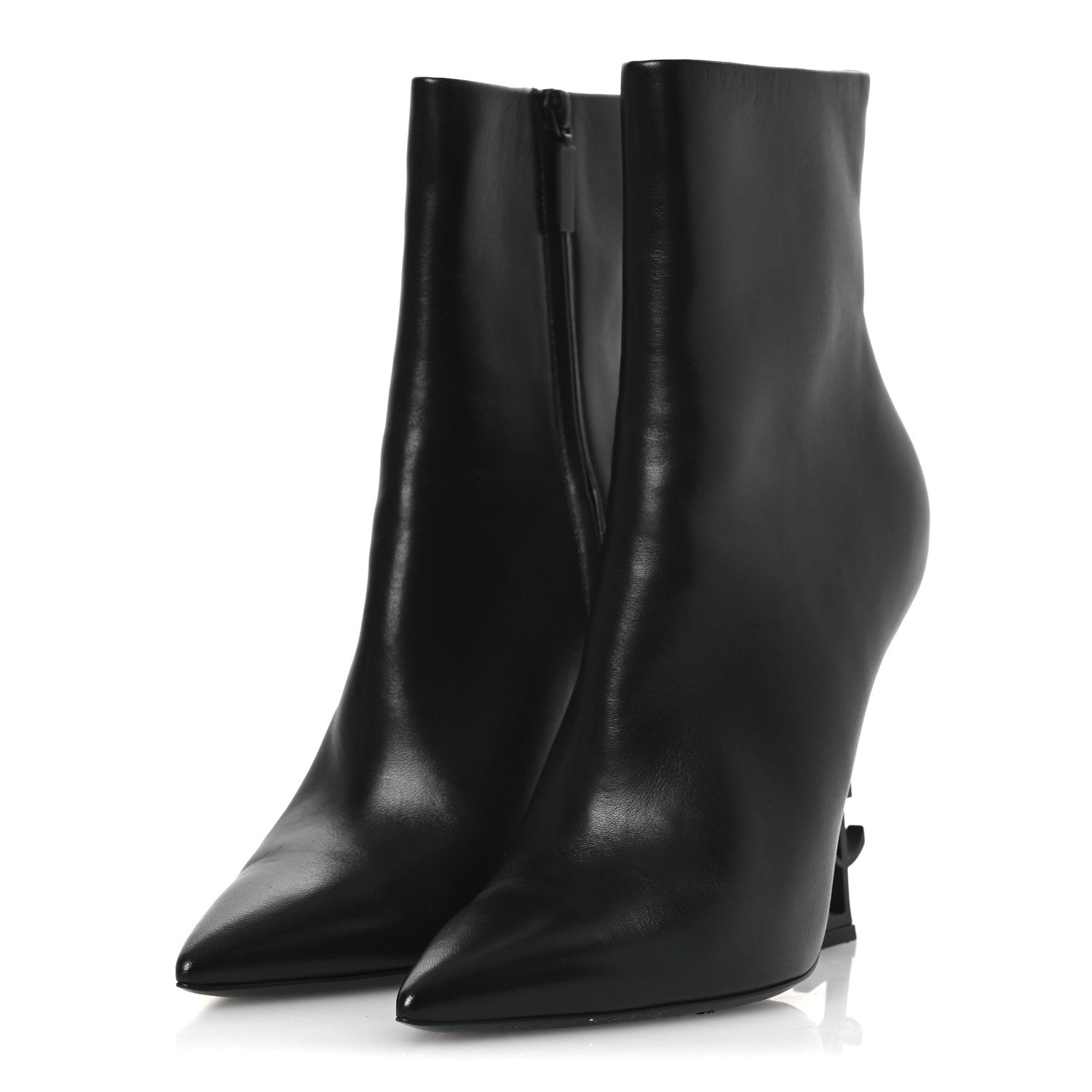 Saint Laurent Calfskin Opyum Ankle Boots 41 Black 4 of 11