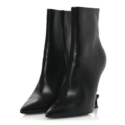 Saint Laurent Calfskin Opyum Ankle Boots 41 Black 4 of 11