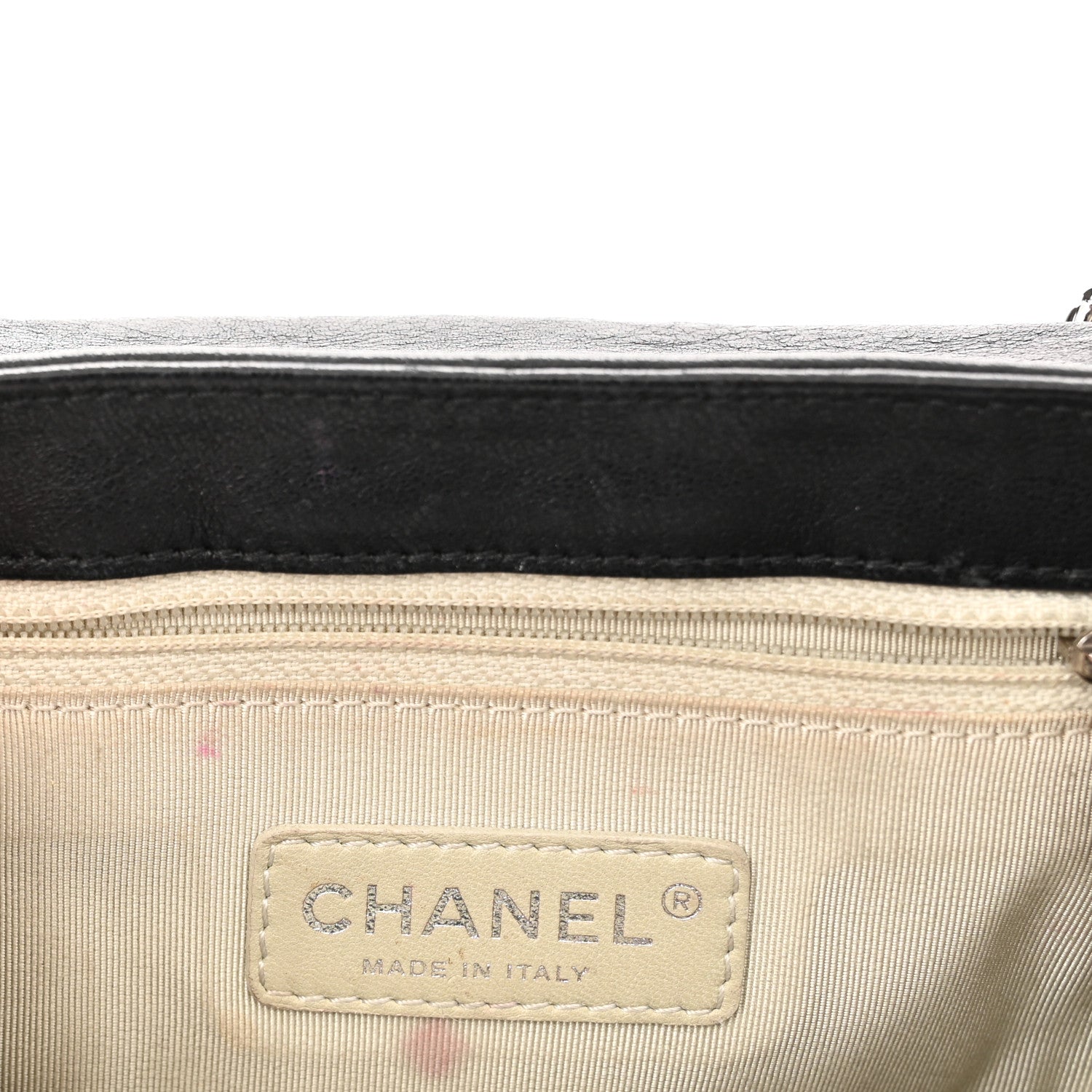 Chanel Washed Lambskin Quilted Mini Chain Around Messenger Black 11 of 13