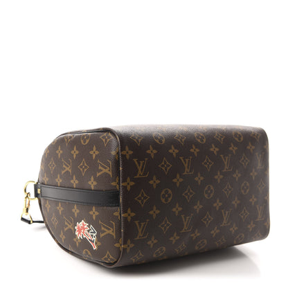 Louis Vuitton Monogram My World Tour Speedy Bandouliere 30 Black 4 of 12