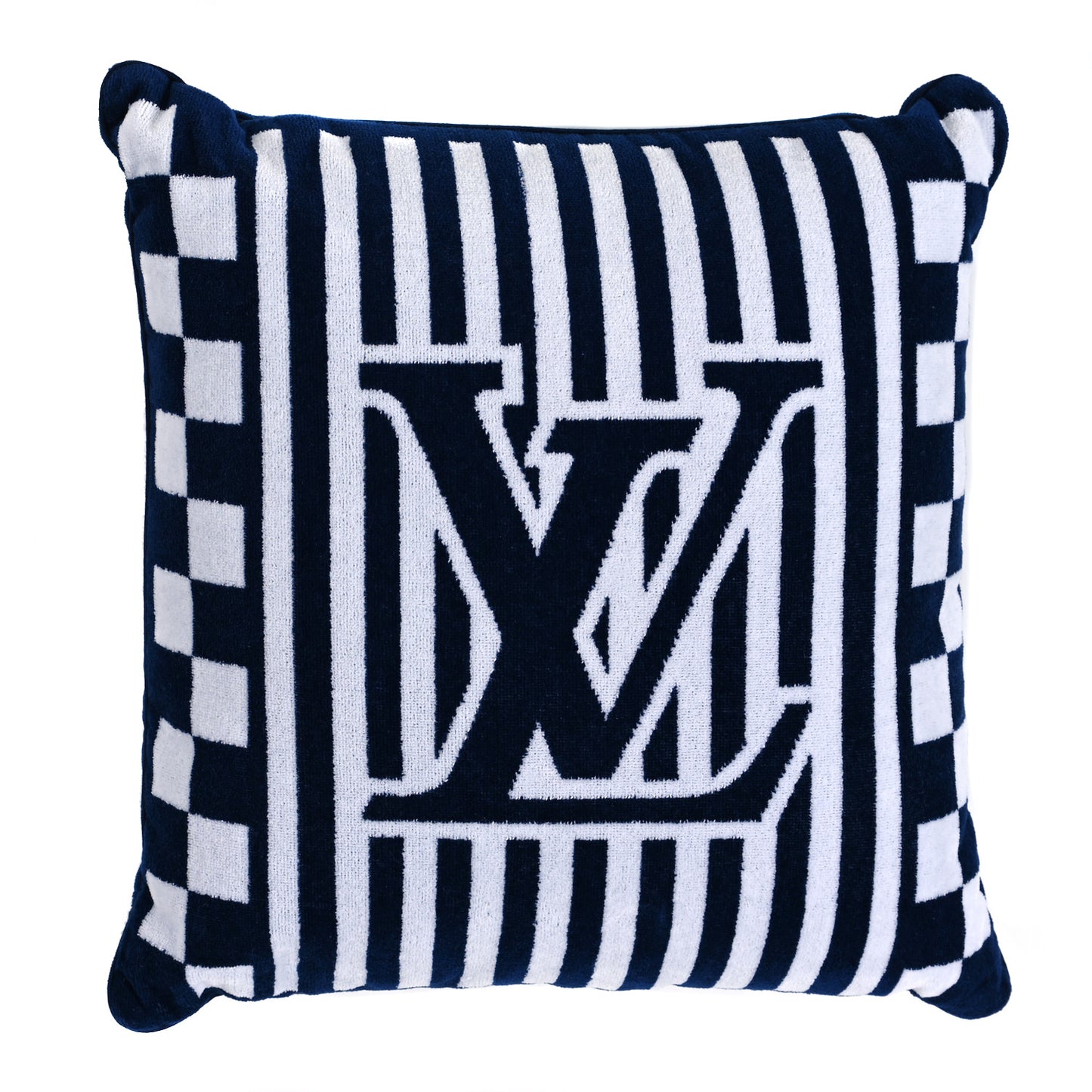 Cotton Beach Cushion Pillow Blue
