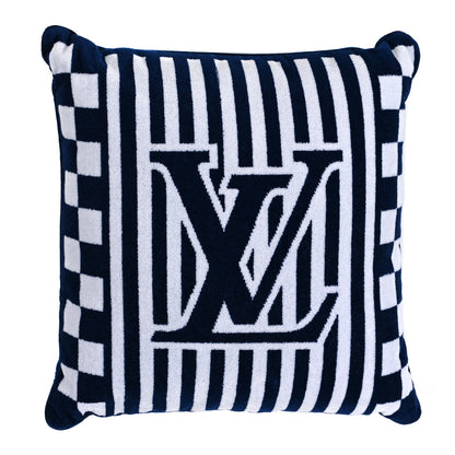 Louis Vuitton Cotton Beach Cushion Pillow Blue 1 of 4