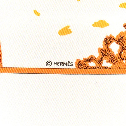 Hermes Silk Trois Feuilles Scarf 90 4 of 5