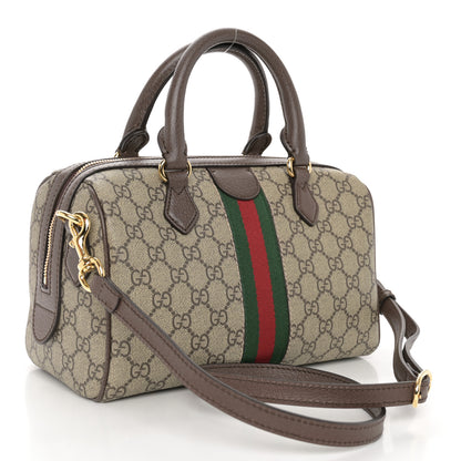 Gucci GG Supreme Monogram Web Small Ophidia Top Handle Bag Beige Ebony 3 of 10