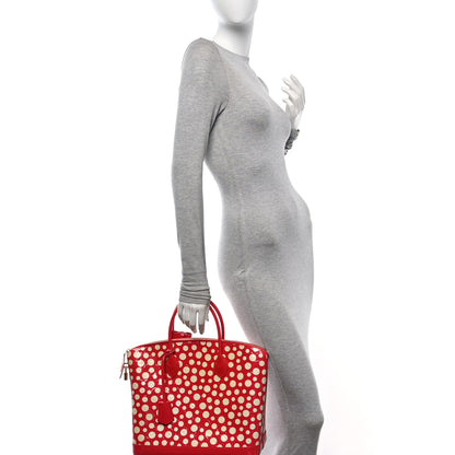 Louis Vuitton Vernis Kusama Infinity Dots Lockit MM Red 2 of 11