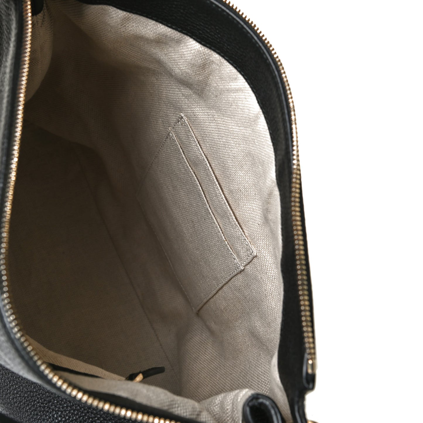 Pebbled Calfskin Large Soho Hobo Black