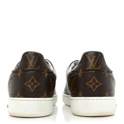 Louis Vuitton Calfskin Monogram LV Black Heart Sneakers 38 Cacao 4 of 11