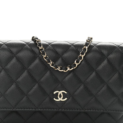 Chanel Caviar Quilted Tiny CC Wallet On Chain WOC Black 9 of 11