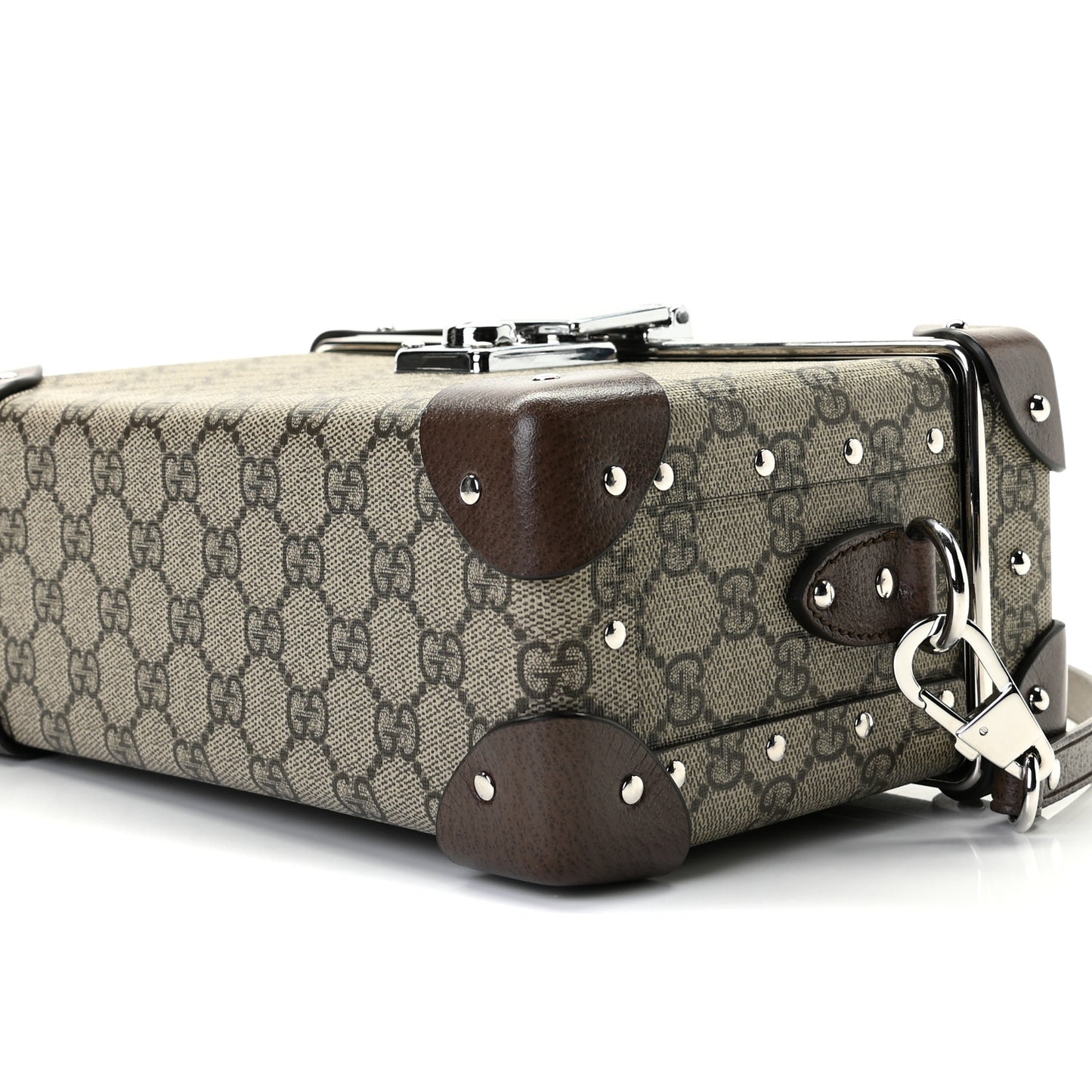 GG Supreme Monogram Globe-Trotter Beauty Case Brown