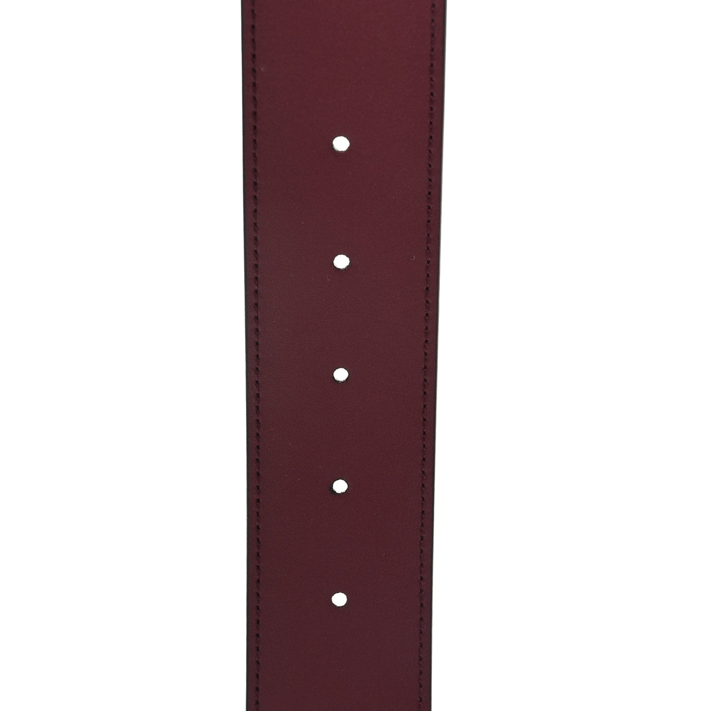 Ciny Lux Calfskin Patterned Double G 40mm Belt 85 34 Rubicund