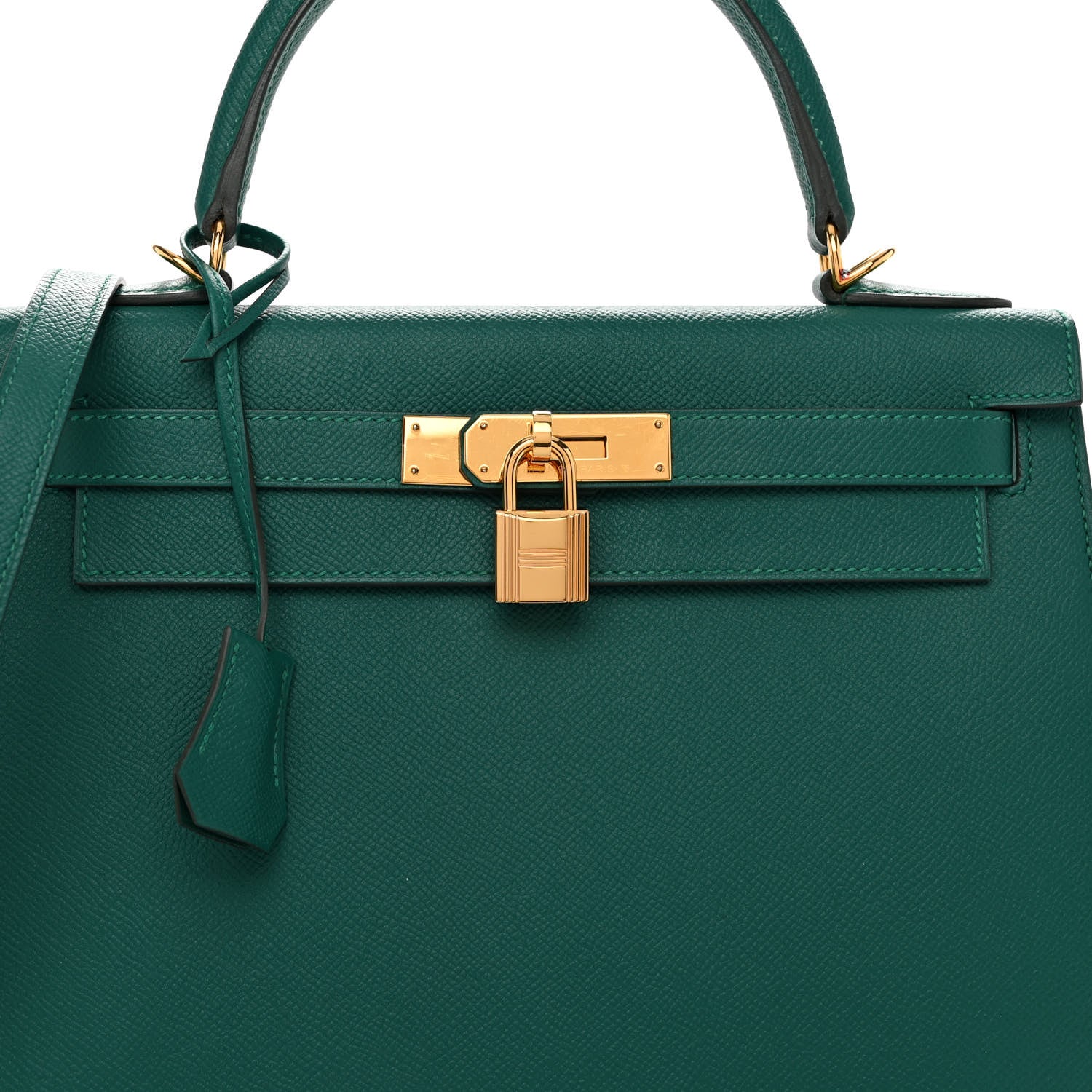 Hermes Epsom Kelly Sellier 28 Malachite 8 of 11