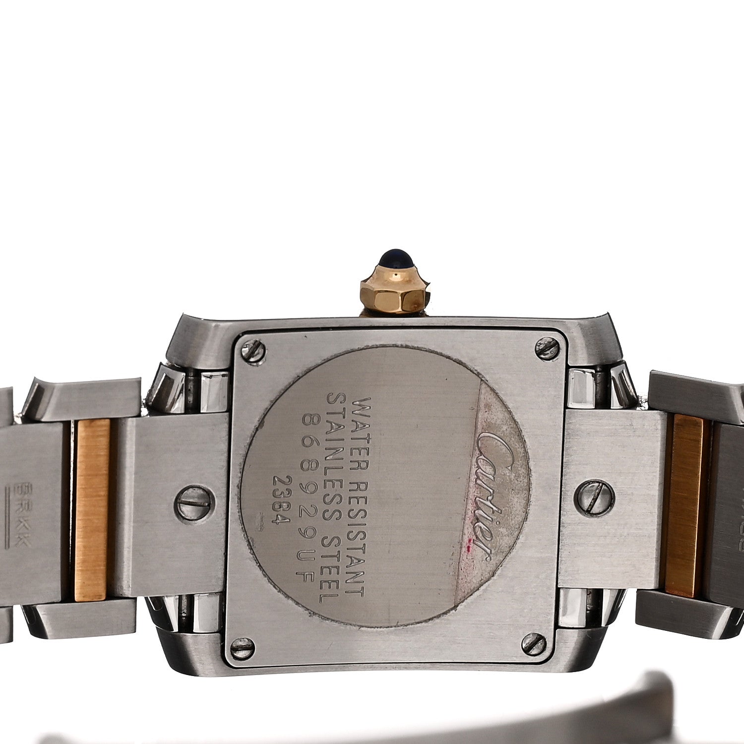 Cartier Stainless Steel 18K Yellow Gold 20mm Tank Francaise Quartz Watch 4 of 4