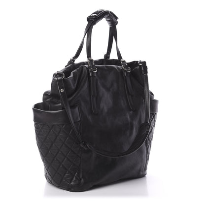 Jimmy Choo Lambskin Chain Embellished Blare Tote Black 2 of 8