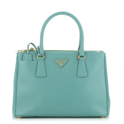 Prada Saffiano Small Galleria Double Zip Tote Anice 1 of 7