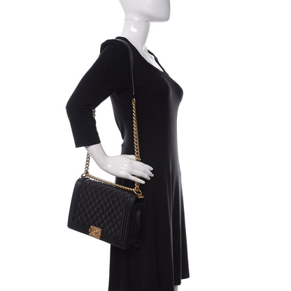 Chanel Lambskin Quilted New Medium Boy Flap Black 2 of 11