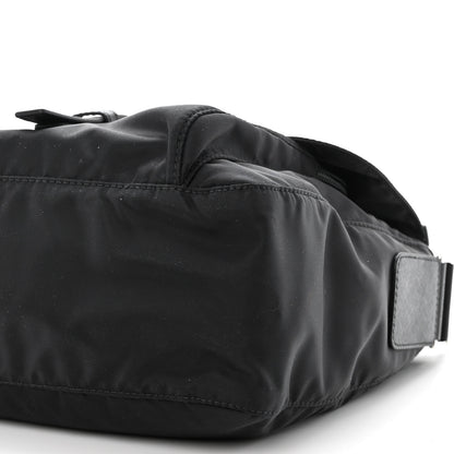 Prada Re-Nylon Vela Saffiano Pocket Single Buckle Messenger Shoulder Bag Black 12 of 12