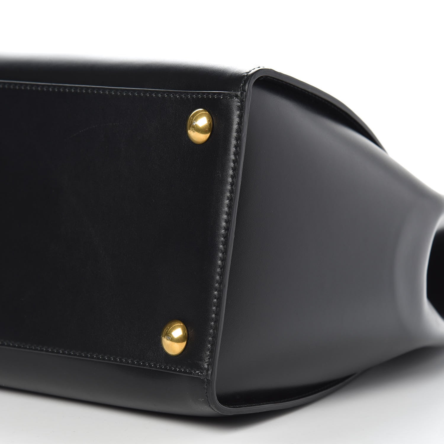 Gucci Plutone Calfskin Web Large Turn Lock Top Handle Duffle Bag Black 9 of 12