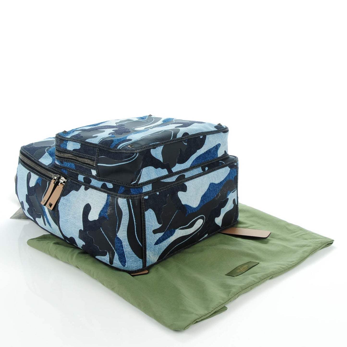 Denim Camouflage Backpack Blue